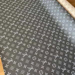 LL51 Artificial Leather Fabric By The Yard CHARCOAL