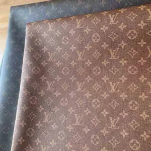 LL18 Reddish Brown Vinyl fabric such denim