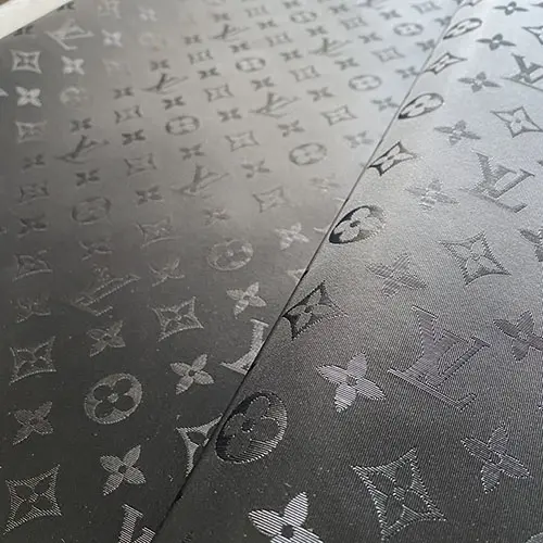 LL59 Reflective Vinyl Fabric BLACK