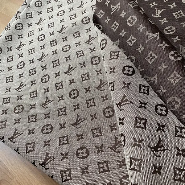 LJ01 Brown Jacquard Fabric
