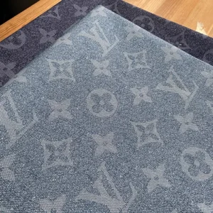 LO07 Blue Denim Fabric with bigger pattern