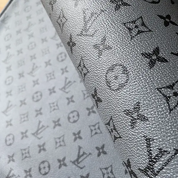 LL09 Gray Leather Fabric by the yard