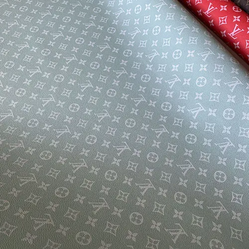 LL55 Faux Leather Fabric By The Yard GREEN