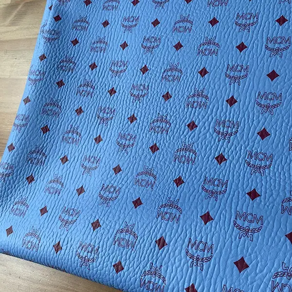 ML03 Leather Fabric Blue