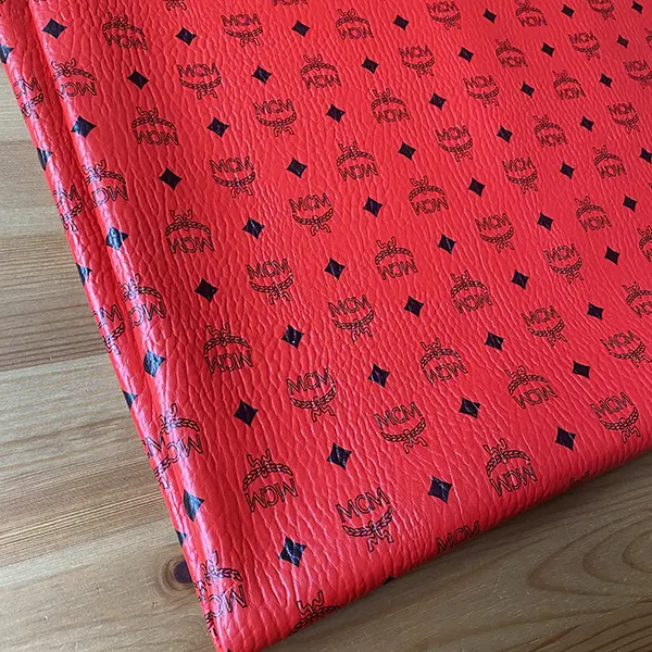 ML02 Red Leather Fabric