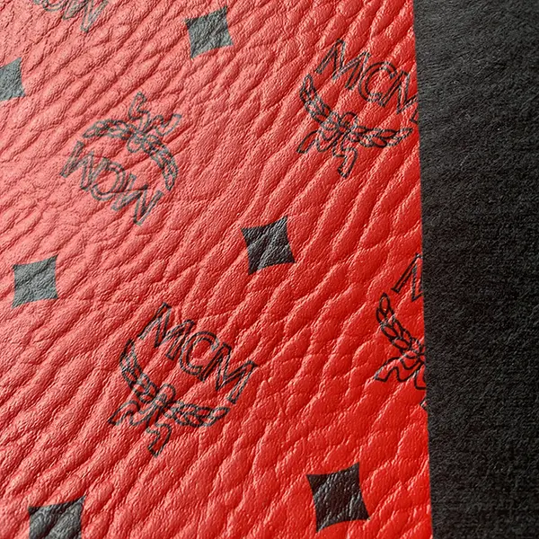 ML02 Red Leather Fabric
