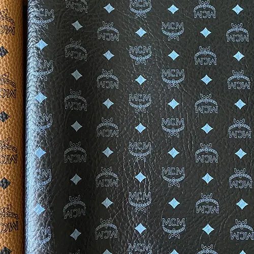 ML08 Black Leather Fabric by the yard