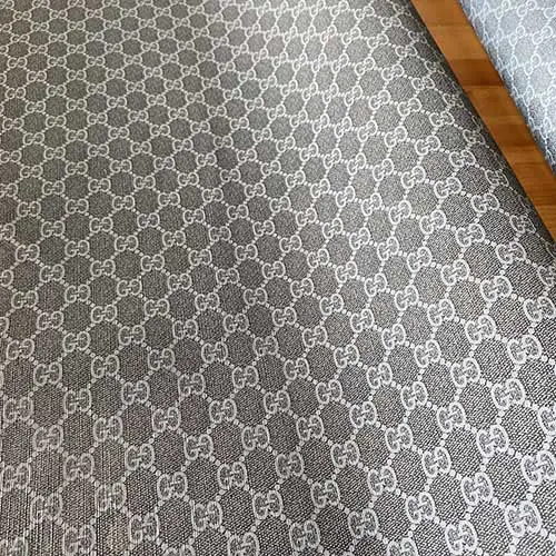 GL07 Navy Blue Leather Fabric By The Yard