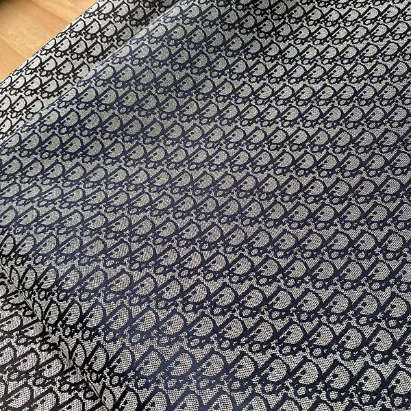 DJ04 Navy Jacquard Fabric with Tiny Patterns