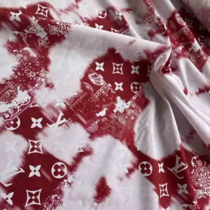 LC07 cotton fabric Red