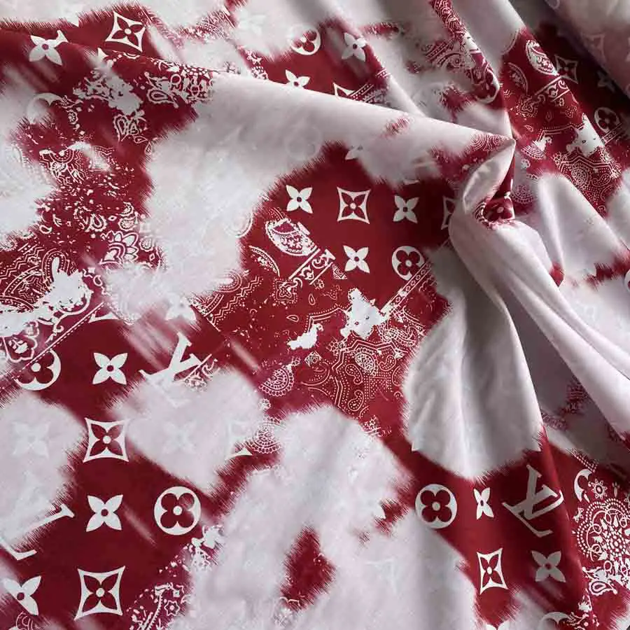 LC07 cotton fabric Red