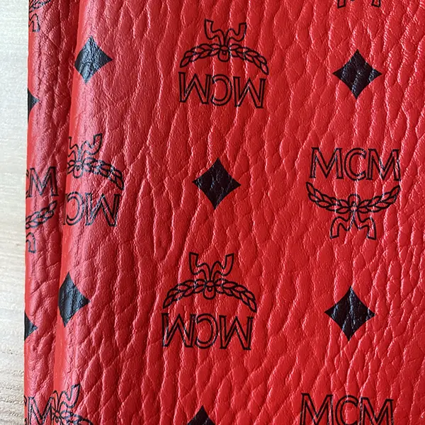 ML02 Red Leather Fabric