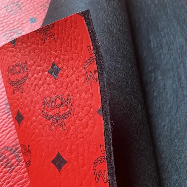 ML02 Red Leather Fabric