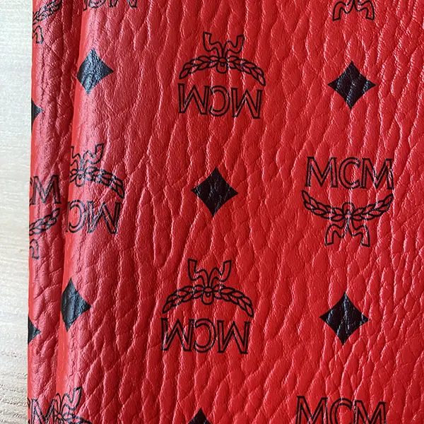 ML02 Red Leather Fabric