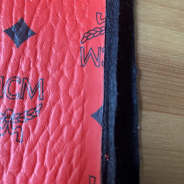 ML02 Red Leather Fabric