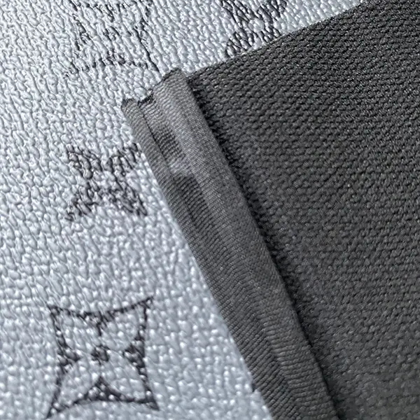 LL09 Gray Leather Fabric by the yard