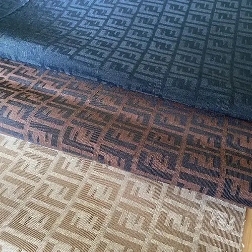 FJ10 Jacquard Fabric Light Brown