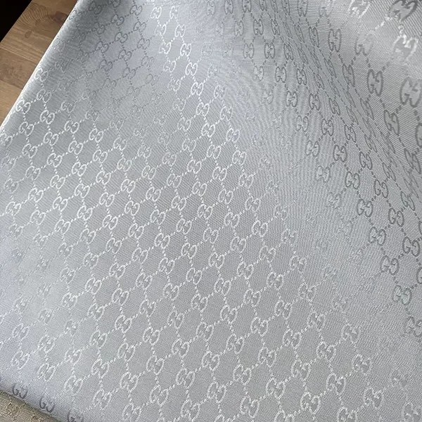 GJ04 White Jacquard Fabric