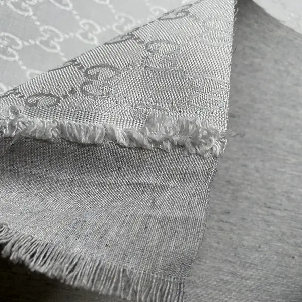 GJ04 White Jacquard Fabric